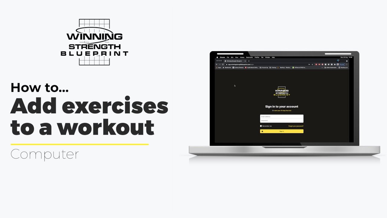 How to: Add exercises to a workout | Computer Tutorial - YouTube