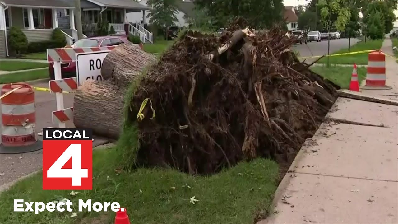 Severe storms cause heavy damage across Michigan - YouTube