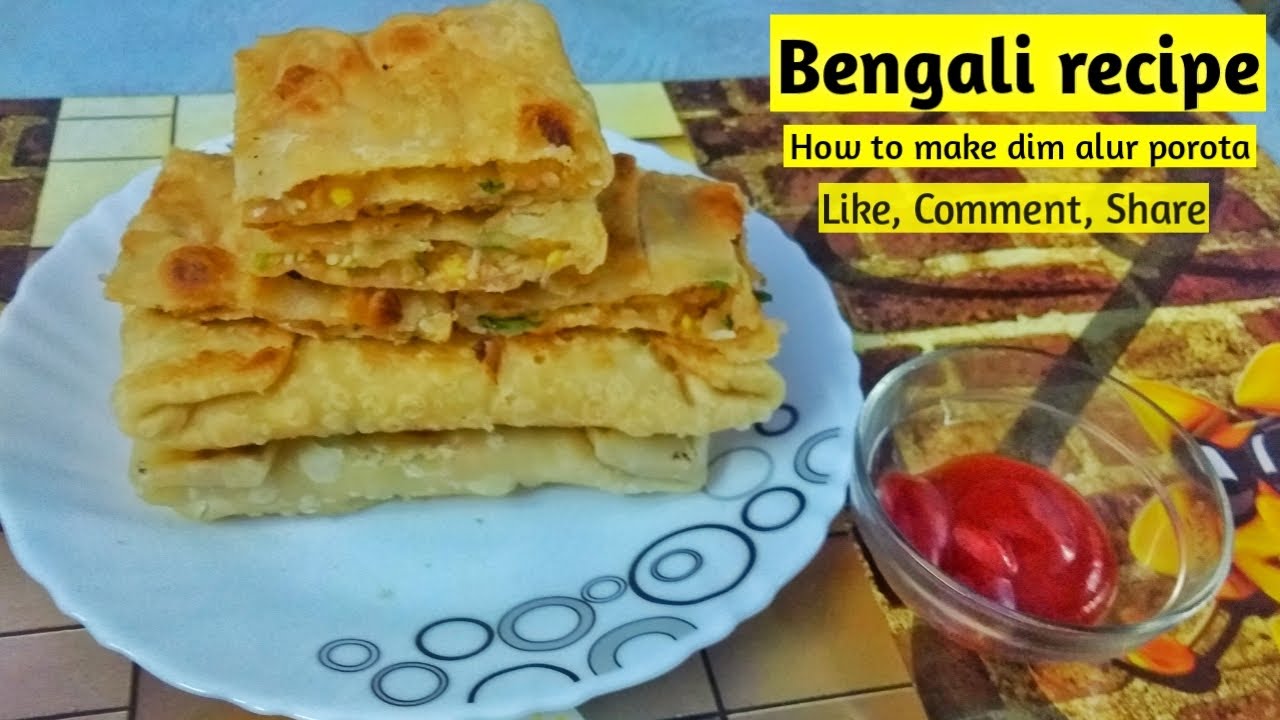 Bengali recipe | how to make dim alur porota | easy step by step