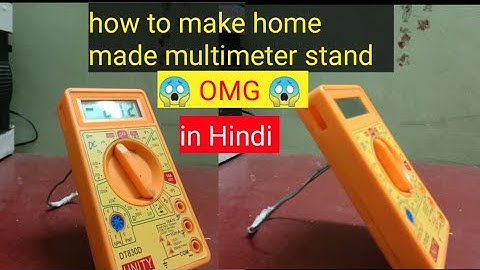 how to make home made multimeter stand