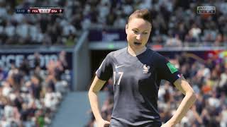 FIFA 19 - Round of 16 Knockout Stage France vs Brazil 2019 Women's World Cup France - Full Match