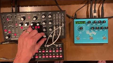 Moog Subharmonicon with Korg SQ-1 and Strymon Big Sky