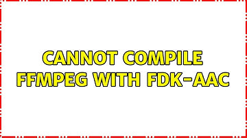 Ubuntu: Cannot compile ffmpeg with fdk-aac