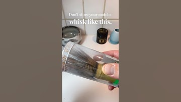 Don’t store your matcha whisk like this 🍵 #matchawhisk