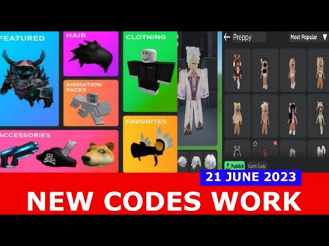 Roblox Catalog Avatar Creator Codes (December 2023)