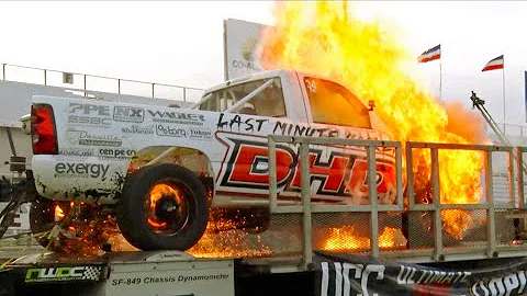MASSIVE FIRE - Runaway Diesel on the Dyno!