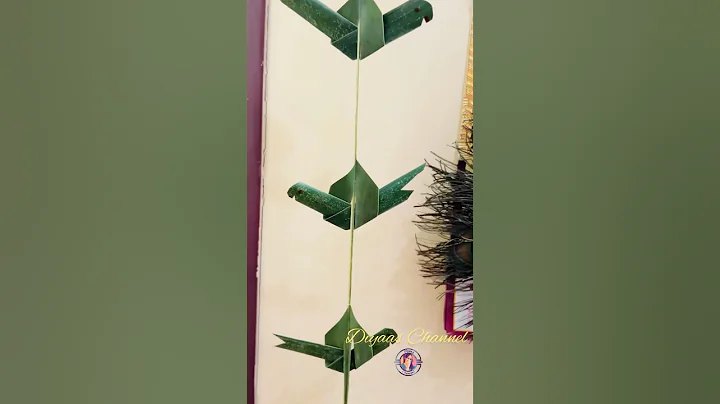Beautiful parrot decor with coconut leaves | festival decoration ideas | coconut leaf decoration#diy