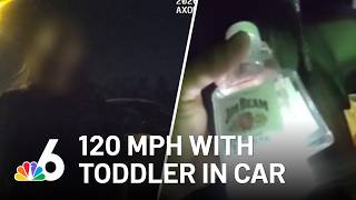 Cop scolds Florida mom accused of DUI at 120 mph with 3-year-old in the backseat