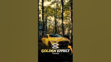 GOLDEN EFFECT TUTORIAL | CAPCUT EDITING | #shorts #tutorial #edit #viral
