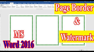 How to Insert  Page Border in Microsoft Word : Word Tips and Tricks