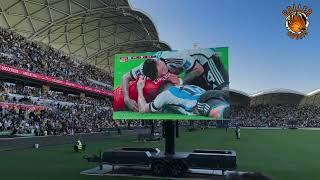 Last minute Garang Kuol chance vs Argentina in front of 20000 at AAMI Park, Melbourne