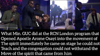 What Min. GUC did at the RCN London program that opened Apst Arome into the movement of the spirit