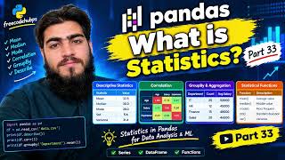 33 - Statistics in Pandas Explained | mean(), median(), std(), describe()