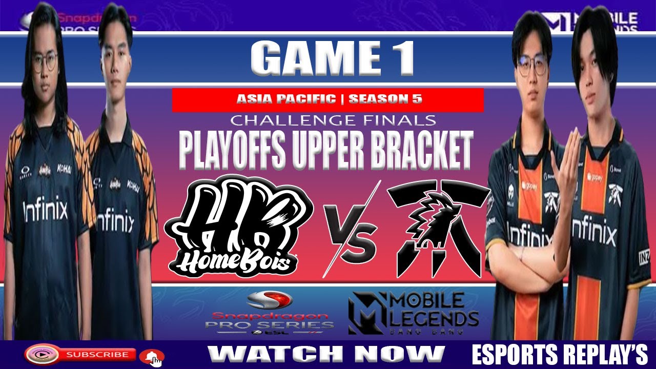 HOMEBOIS (HB) VS FNATIC ONIC ID | GAME 1 AP SPS MOBILE CHALLENGE FINALS PLAYOFFS | ENGLISH