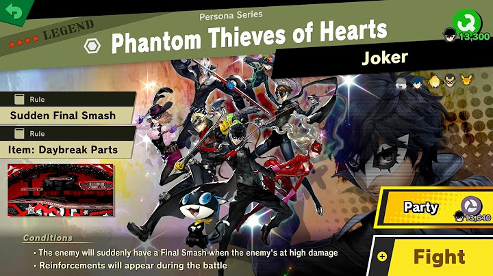 1306. Phantom Thieves of Hearts - Fair Spirit Battles - Super Smash Bros. Ultimate