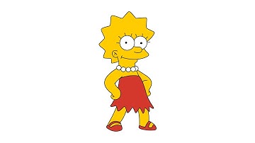 How to draw Lisa Simpson easy step by step | drawing lesson