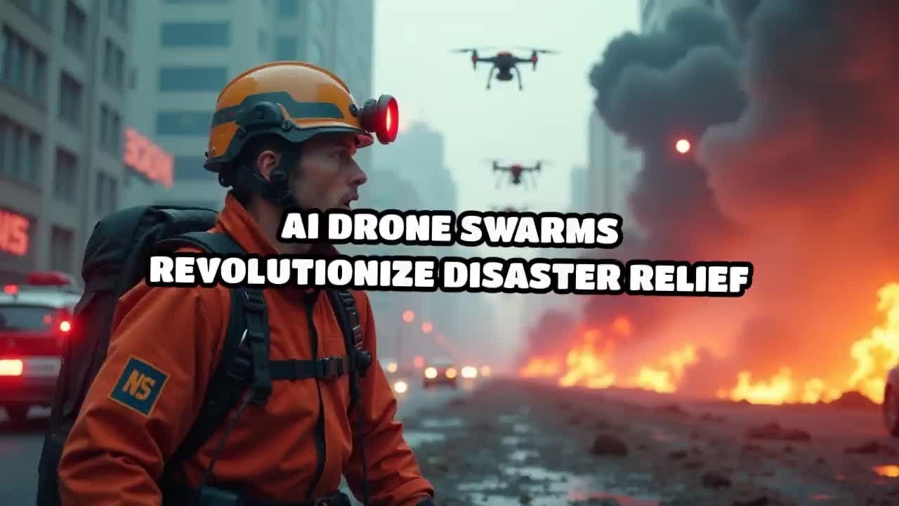 AI Drone Swarms Revolutionize Disaster Relief - YouTube