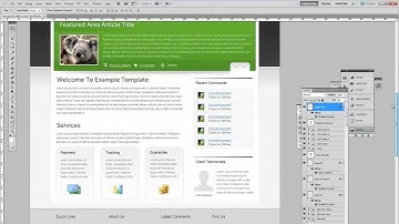 Complete Photoshop Design Tutorial - Part 5 - The Footer