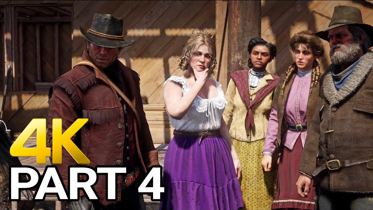 Red Dead Redemption 2 Gameplay Walkthrough Part 4 – No Commentary (4K ...
