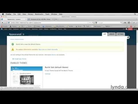 01 Exploring the Bartik themes folder, file structure, and  info file