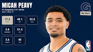 Micah Peavy - Georgetown - 2024-25 NBA Draft Scouting Highlights