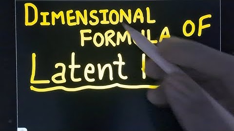 Trick To find dimensional formula of latent heat ❤️🇮🇳 #units #dimensions