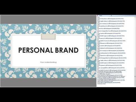 IIMB's CenComm Connect Webinar on Personal Branding and You