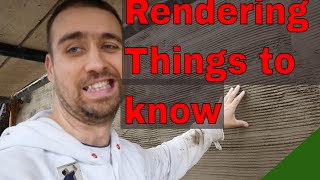 How I Render over old brick wall's Part 2 Scud coat scratch top finish coat acrylic Profile