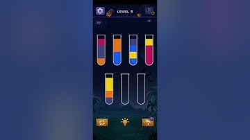 Sort Water Puzzle Level 1-5 Walkthrough Solution iOS/Android