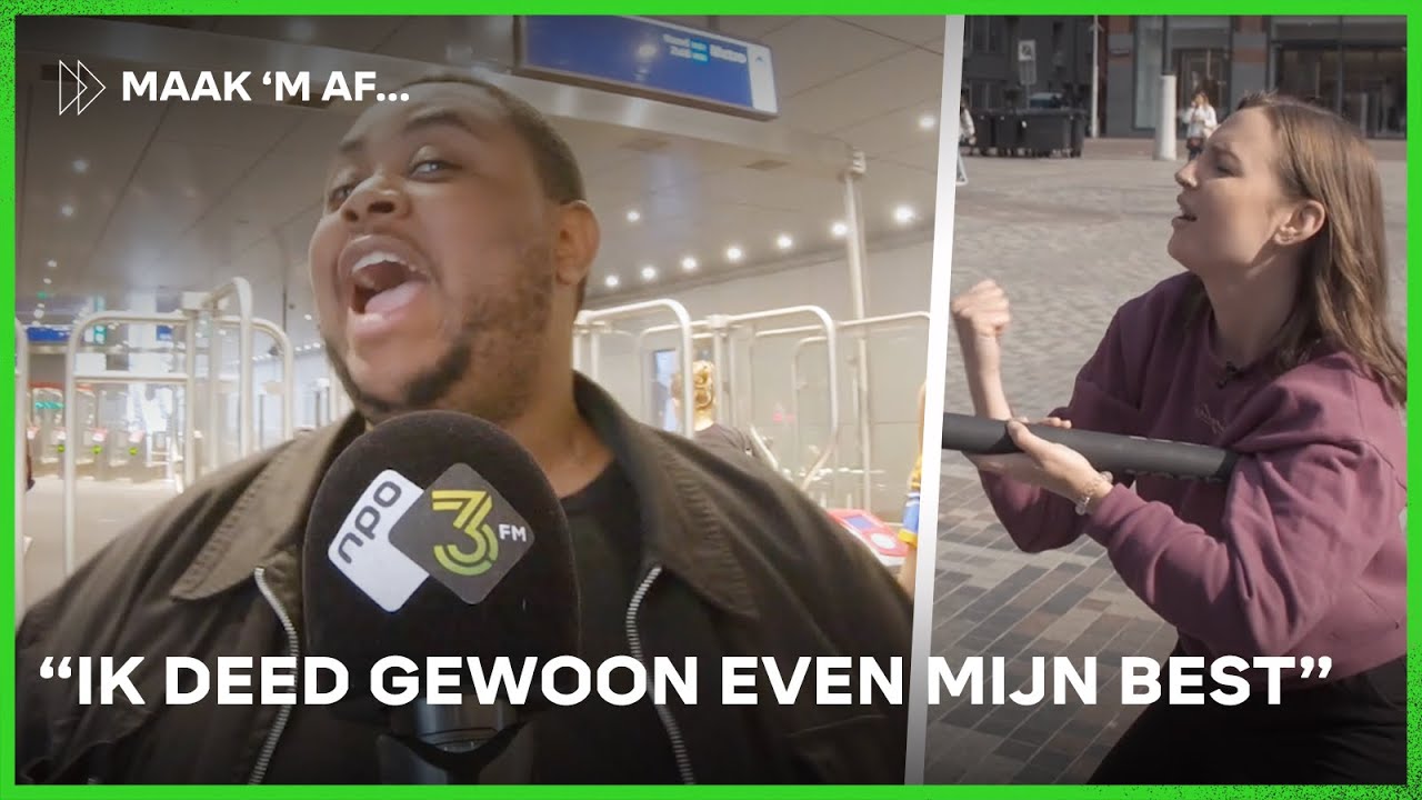 Jongen blaast Sophie omver voordat hij in bad gaat | Maak 'm Af | NPO 3FM