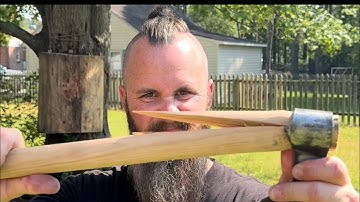 Axe throwing wisdom: Make your handles earn your time #axethrowing #axe #tools #outdoors