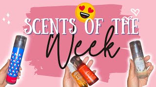 🍒Scents of the WEEK! | Ft. Firecracker Pop 🧨, Vacation Vibes & MORE #bathandbodyworks #sotd 💖