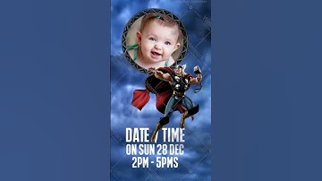 Avengers Birthday Invitation Video | Birthday Party Invitation Video | IM-2018