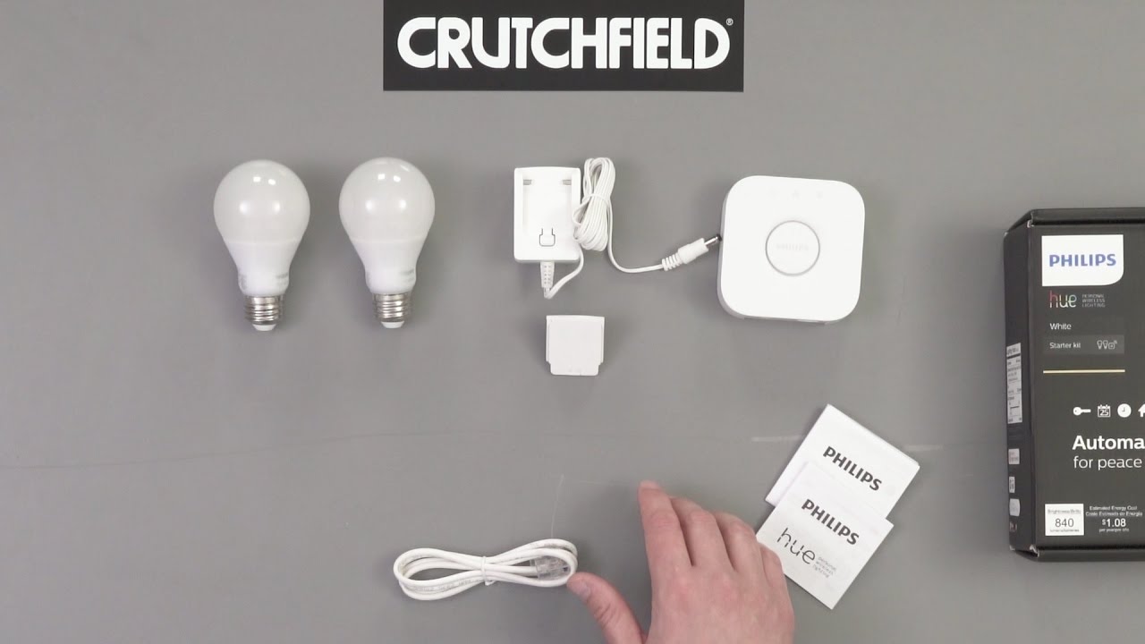 Unboxing the Philips Hue White Starter Kit | Crutchfield ...