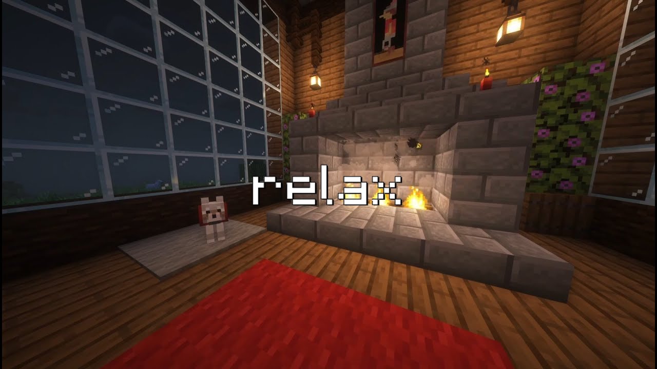 you look tired, take a break... (minecraft ambience w/ c418 music & soft rain)