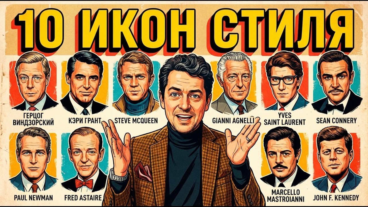 🎩 ВЕЛИКИЕ ИКОНЫ СТИЛЯ! 10 ЧЕЛОВЕК КОТОРЫЕ ИЗМЕНИЛИ СТИЛЬ! Григорий ПРОНИН