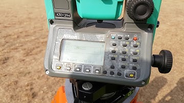 Remote elevation measurement(REM) using Nikon Total station (Urdu Tutorial)