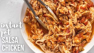 4 ingredient Instant Pot Salsa Chicken | The Recipe Rebel image