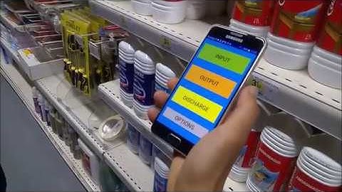 Inventaire et gestion de stock code-barres sur téléphone