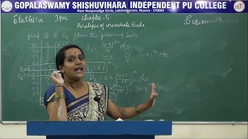 STATISTICS | 1st PUC | CH 05 | ANALYSIS OF UNIVARIATE DATA - MEASURES OF POSITION | S09