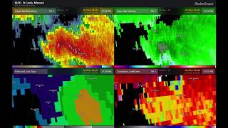 2019 5/22 Jefferson City, MO Tornado Multi-Panel Radar