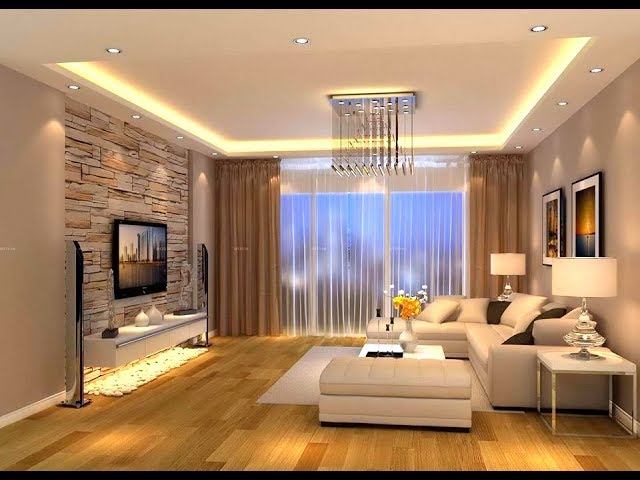 Luxurious Modern Living Room And, Ceiling Design For Dining Room 2018