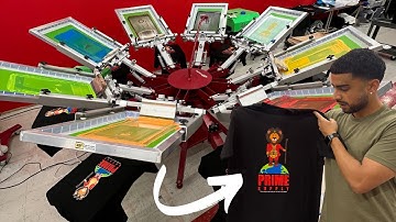 Screen Printing An 8 Color Design | Behind The Scenes Process