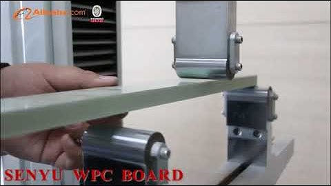 SENYU wood plastic composite panel testing video