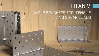 Angle Bracket for Shear and Tensile Loads - TITAN V - Rothoblaas