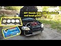 DIY D16 turbo Honda civic head gasket and arp headstuds install