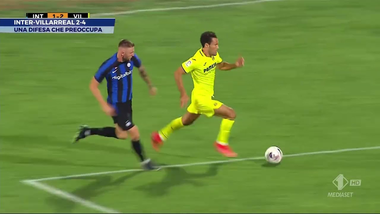 Inter 2-4 Villarreal a Pescara 6-8-2022
