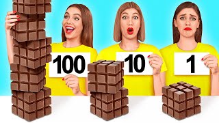 100 Слоев еды Челлендж | Битвы с едой от Multi DO Challenge