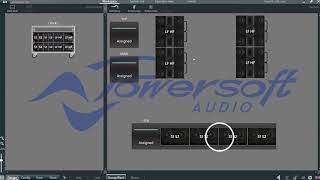 Powersoft ArmoníaPlus Matching online amplifiers to virtual amplifiers in the workspace