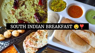 SOUTH INDIAN BREAKFAST🤤❣️| EK HI BATTER SE BANAYE ALAG ALAG 4 SNACKS🤩| SABKA MANPASAND NASHTA